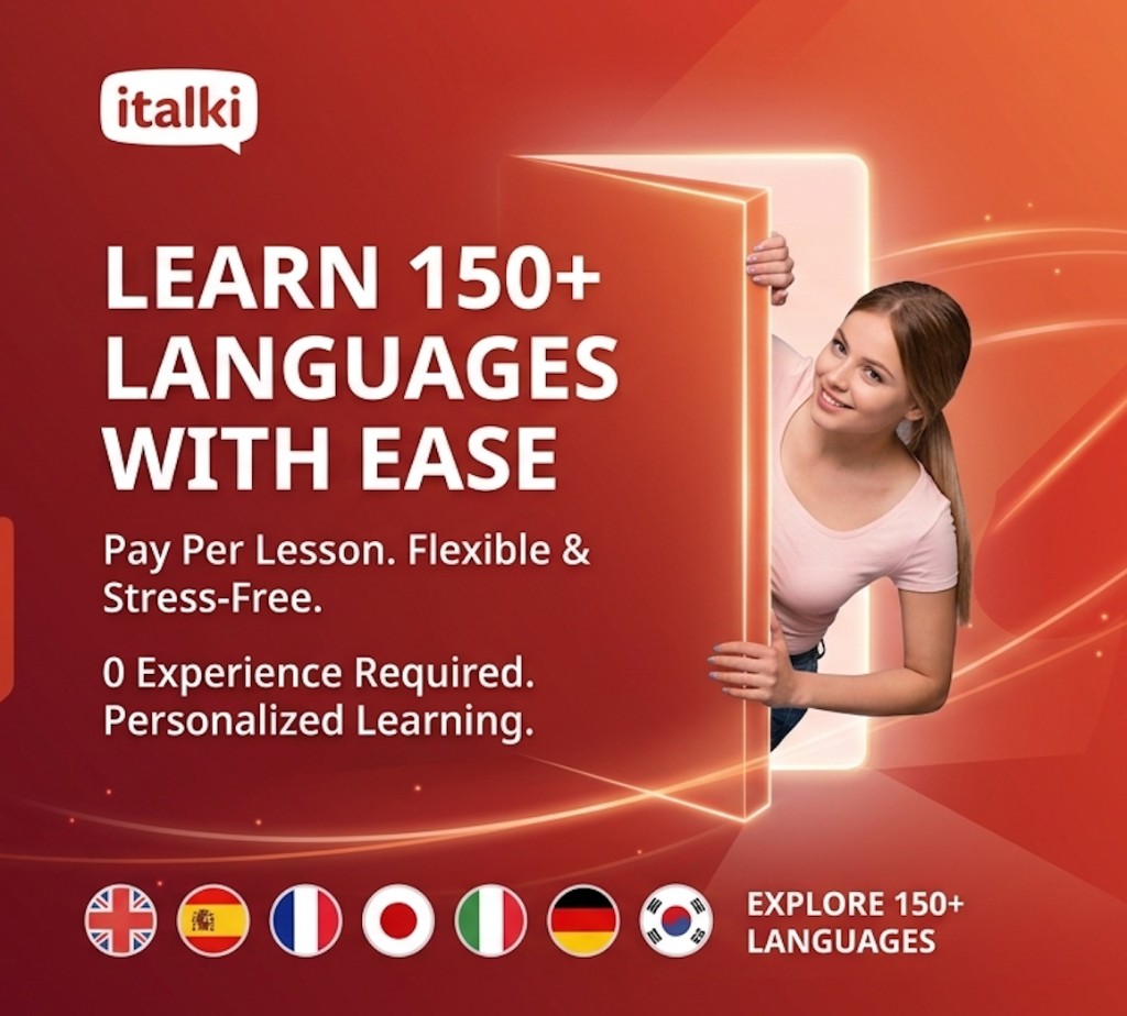 italki — 英語のライブ講師と学ぶ。初回 $10 OFF