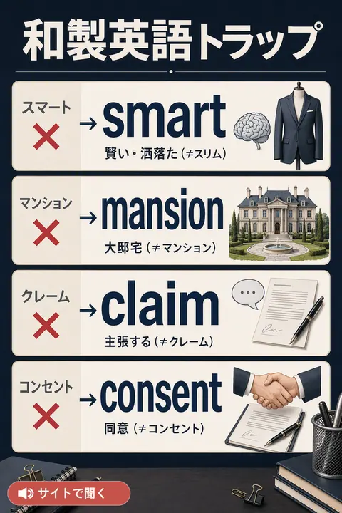 和製英語トラップ 英単語チャート